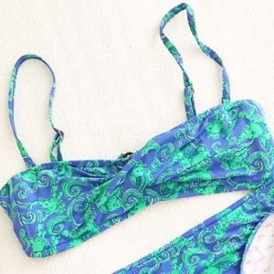 Lilly Pulitzer Elephant Bandeau Bikini Top